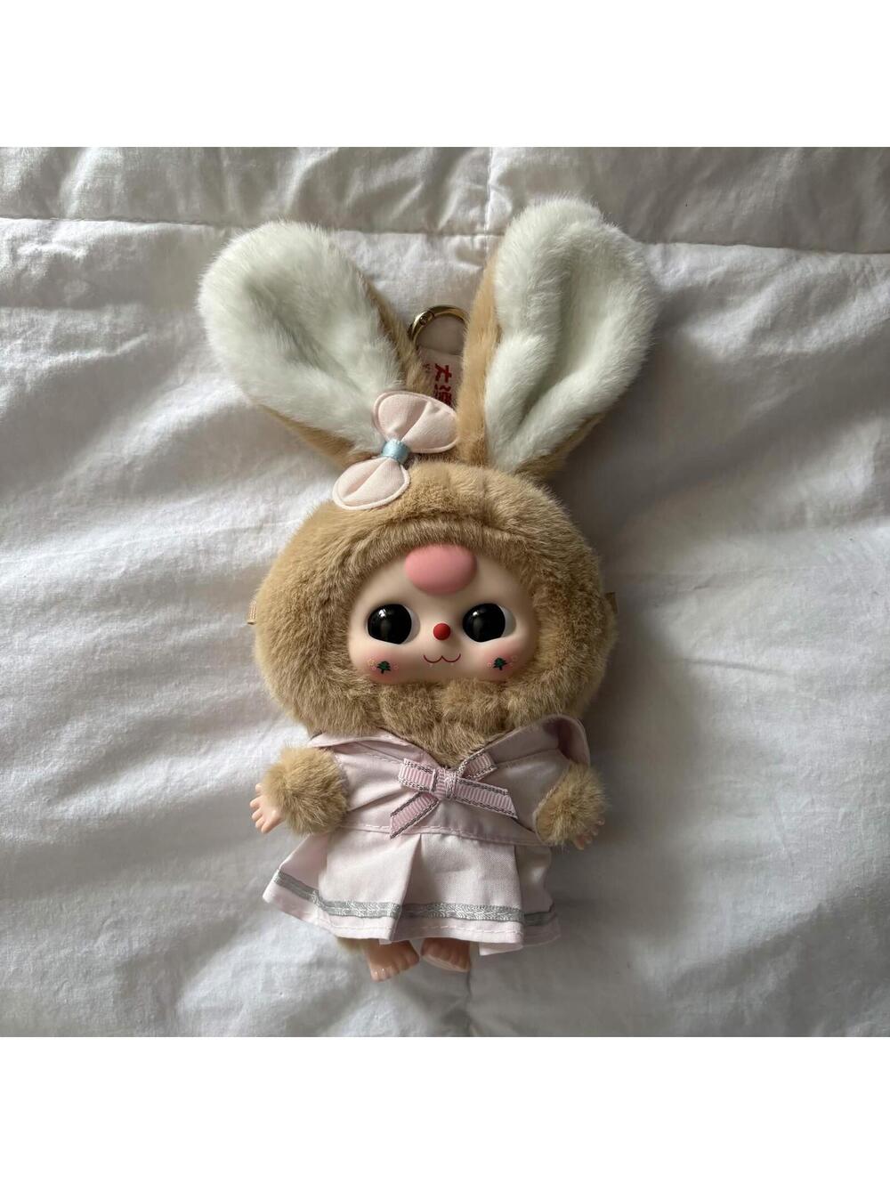 tan bunny keychain